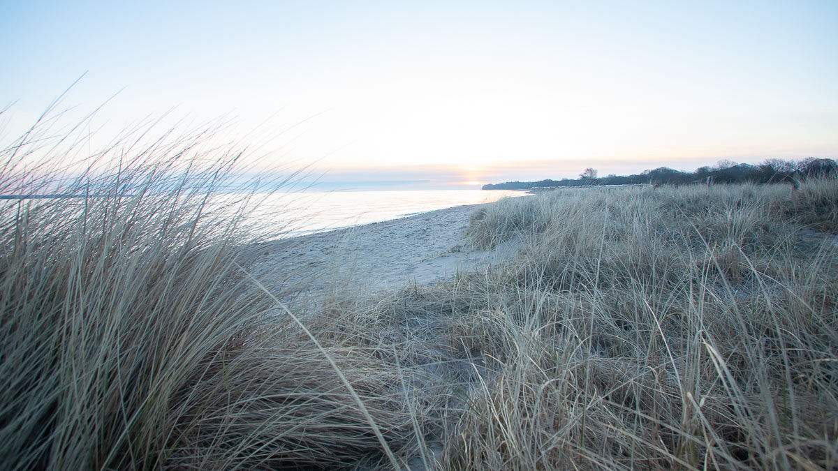 Eckernförder Bucht bei Sonnenaufgang